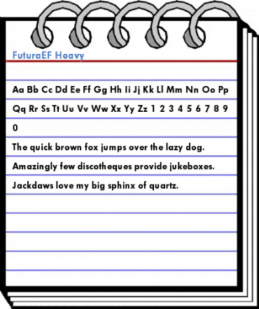 FuturaEF Heavy Font