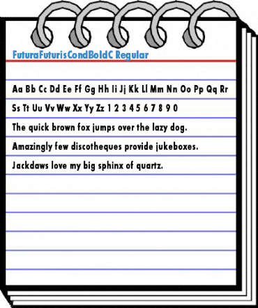 FuturaFuturisCondBoldC Regular Font