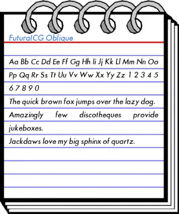 FuturaICG Oblique Font
