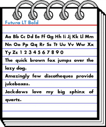 Futura LT Bold Font