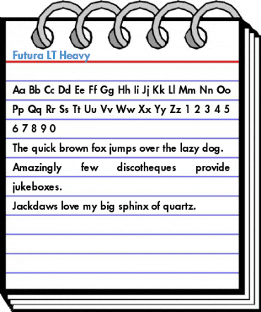 Futura LT Heavy Font