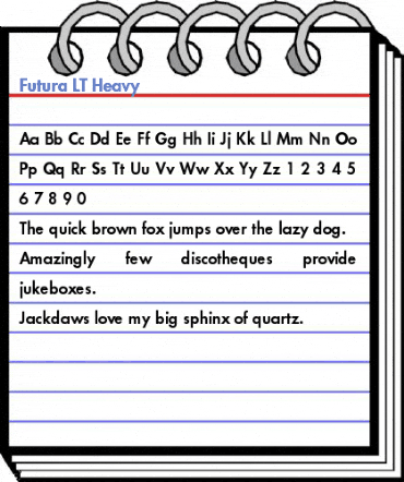 Futura LT Heavy Font
