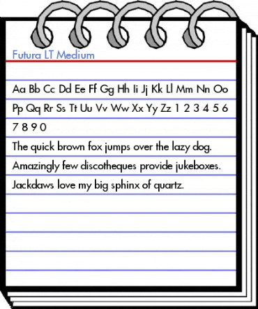 Futura LT Medium Font