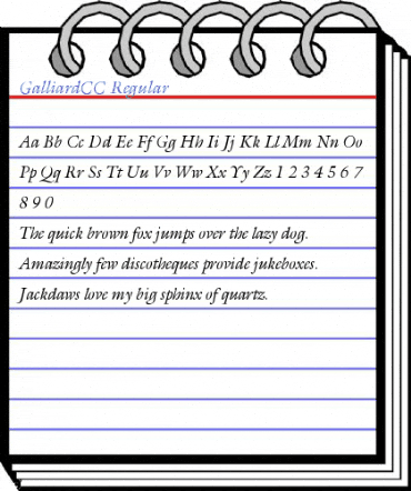 GalliardCC Regular Font
