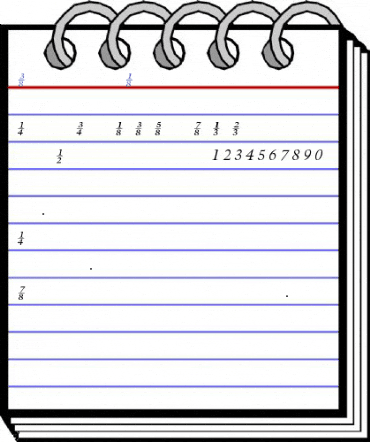 Galliard ITCItFracCC Font