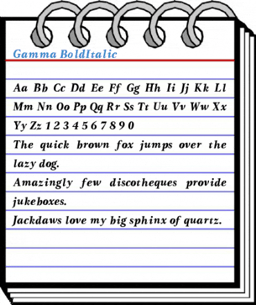 Gamma Font