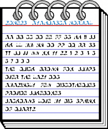 Zone23_ayahuasca Normal Font