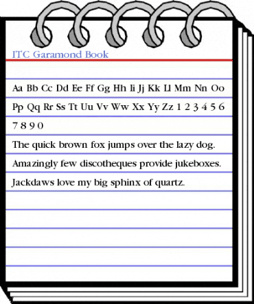 ITC Garamond Book Font