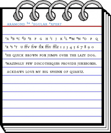 Garamond BE Regular Expert Font