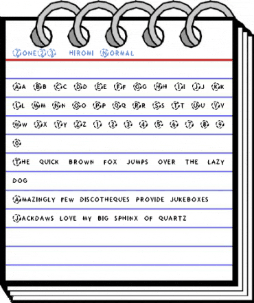 Zone23_hiromi Normal Font