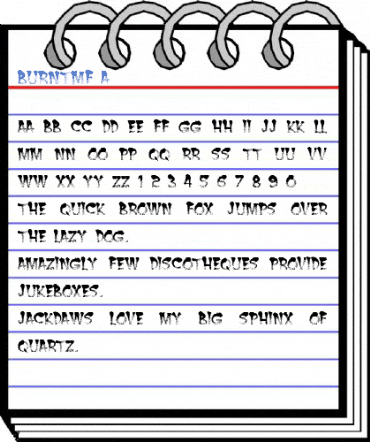 BurntMF A Font