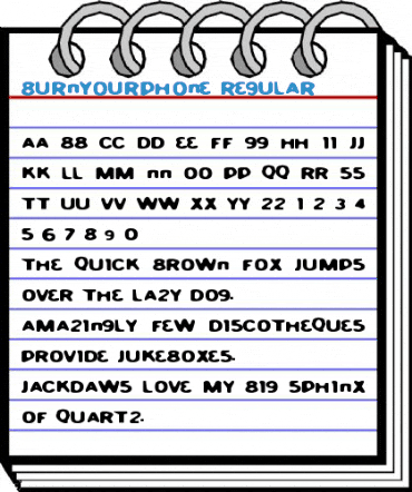 BurnYourPhone Regular Font