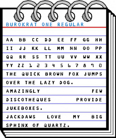 Burokrat One Regular Font