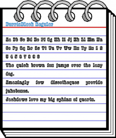 BurrisBlack Regular Font