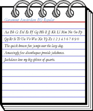 Garamont Amsterdam BQ Regular Font