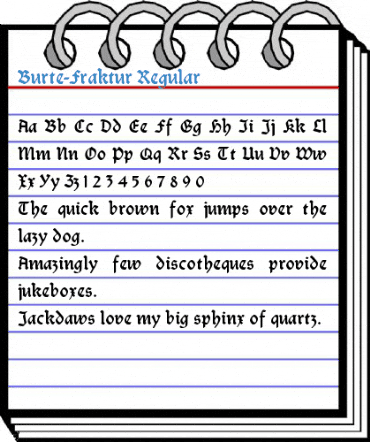 Burte-Fraktur Regular Font