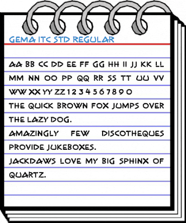 Gema ITC Std Regular Font