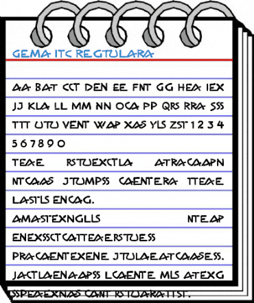 Gema ITC Regular Font