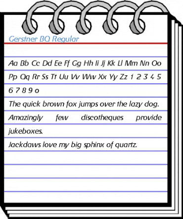 Gerstner BQ Regular Font