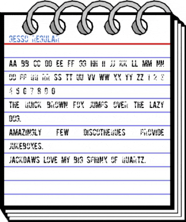 Gesso Regular Font
