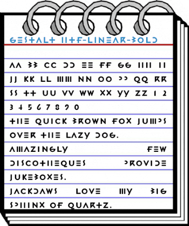 Gestalt HTF-Linear-Bold Font