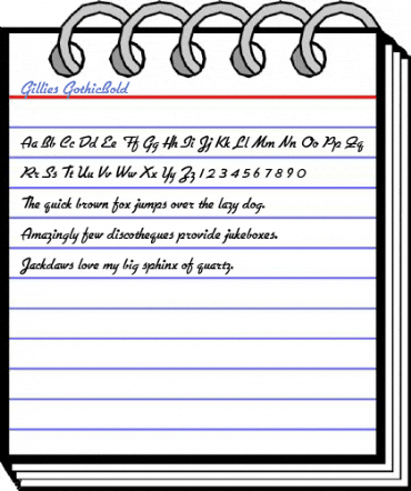Gillies GothicBold Font