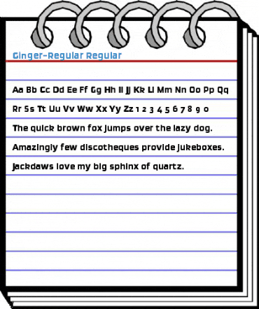 Ginger-Regular Regular Font