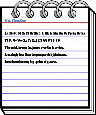 Giza ThreeOne Font