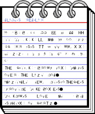 GLADYS Regular Font