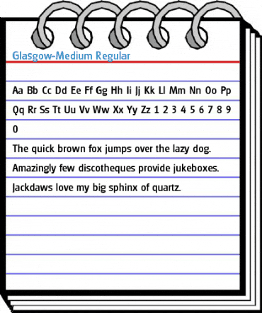 Glasgow-Medium Regular Font