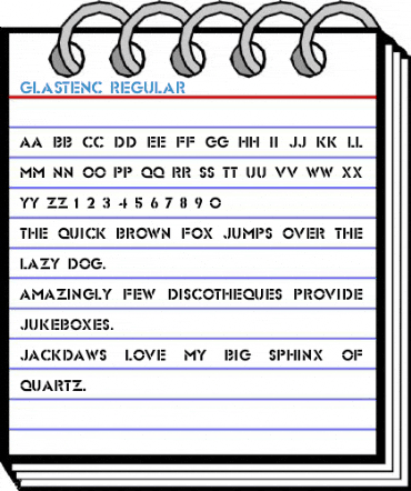 GlastenC Regular Font