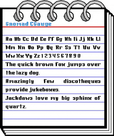 Gnomad CGauge Font