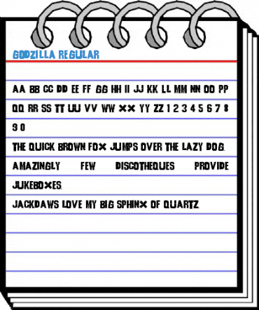Godzilla Regular Font