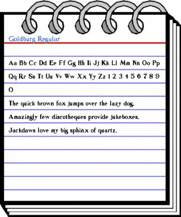 Goldburg Regular Font