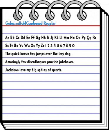 GolucianBoldCondensed Regular Font