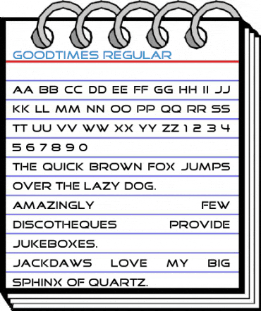 GoodTimes Regular Font