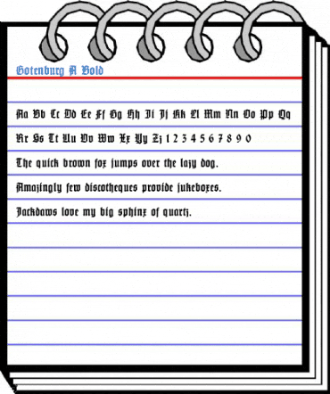 Gotenburg A Bold Font