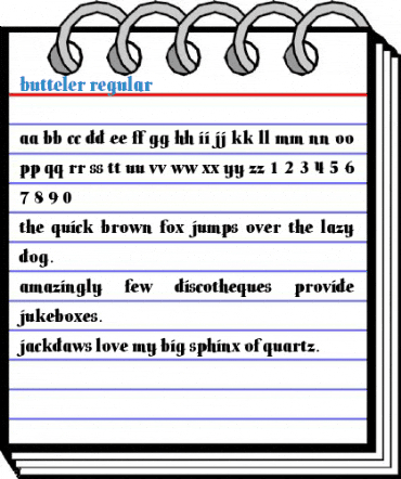 butteler Regular Font