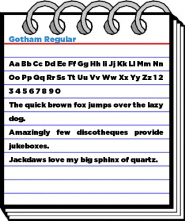 Gotham Regular Font