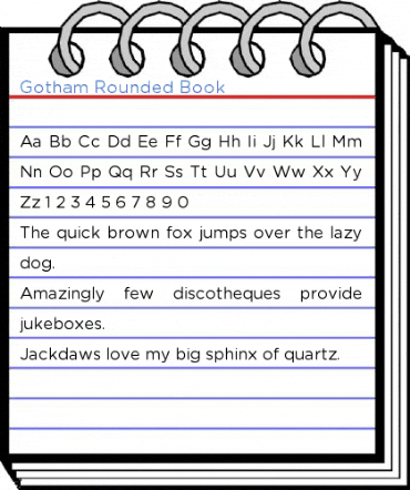 Gotham Rounded Book Font