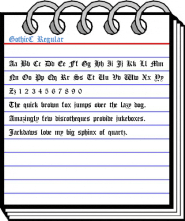 GothicC Regular Font