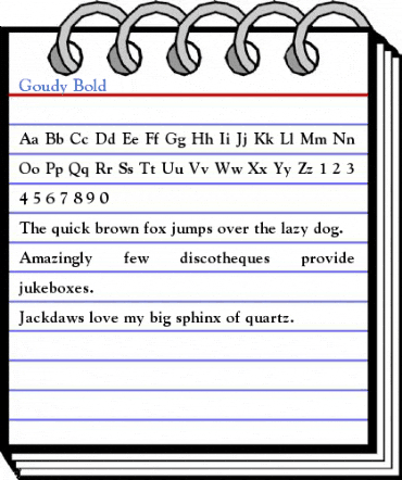 Goudy Bold Font