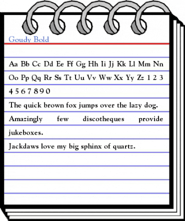 Goudy Bold Font