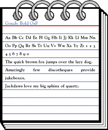 Goudy Bold OsF Font