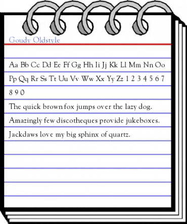 Goudy Oldstyle Font