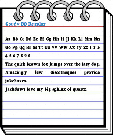 Goudy BQ Regular Font