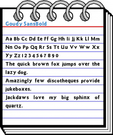 Goudy SansBold Font