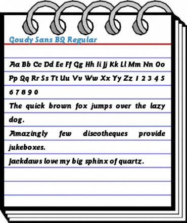 Goudy Sans BQ Regular Font