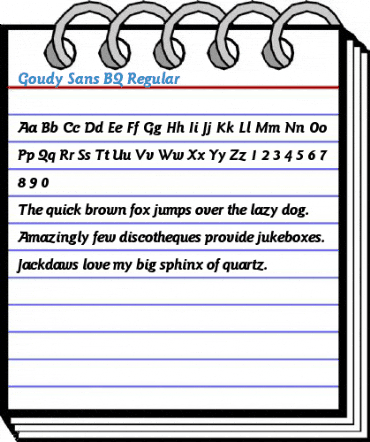 Goudy Sans BQ Regular Font
