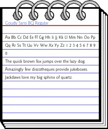Goudy Sans BQ Regular Font